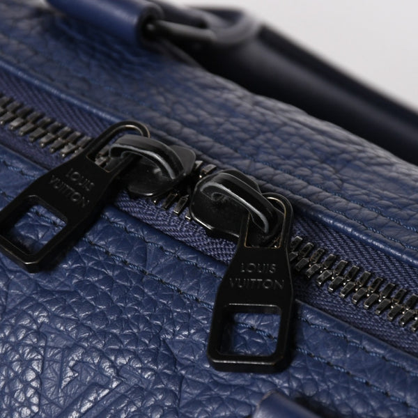LOUIS VUITTON ルイヴィトン キーポル・バンドリエール 35 トリヨンモノグラム ボストンバッグ ネイビー M11691 美品 中古 4a004658