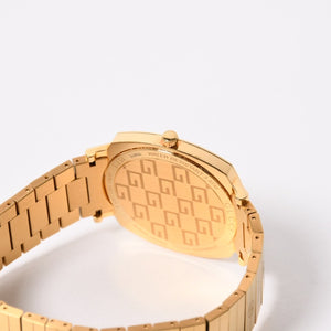 Very Good Condition GUCCI GRIP Watch 157.3 Weight approx. 101.89g Quartz Stainless Steel Gold GP Used 4a004742