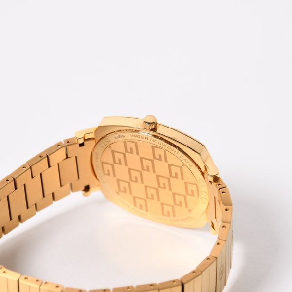 Very Good Condition GUCCI GRIP Watch 157.3 Weight approx. 101.89g Quartz Stainless Steel Gold GP Used 4a004742