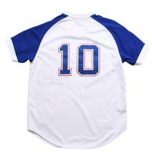 画像をギャラリービューアに読み込む, 新品同様品 Mitchell&amp;Ness ミッチェルアンドネス アトランタブレーブス チッパージョーンズ 復刻版 ベースボールジャージ Lサイズ ブルー ホワイト 中古 4a002307