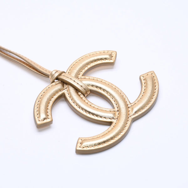 New and unused CHANEL Coco Mark Coco Charm Bag Charm Charm Gold Random Number Super Rare Lambskin Silver Hardware Used 4a004744