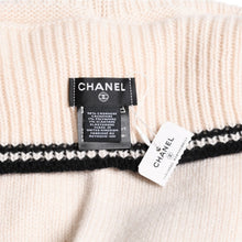 画像をギャラリービューアに読み込む, 新品未使用 CHANEL シャネル ニットキャップ バラクラバ ココマーク カシミア ブラック ホワイト KJ9KHJ98 中古 4a004746
