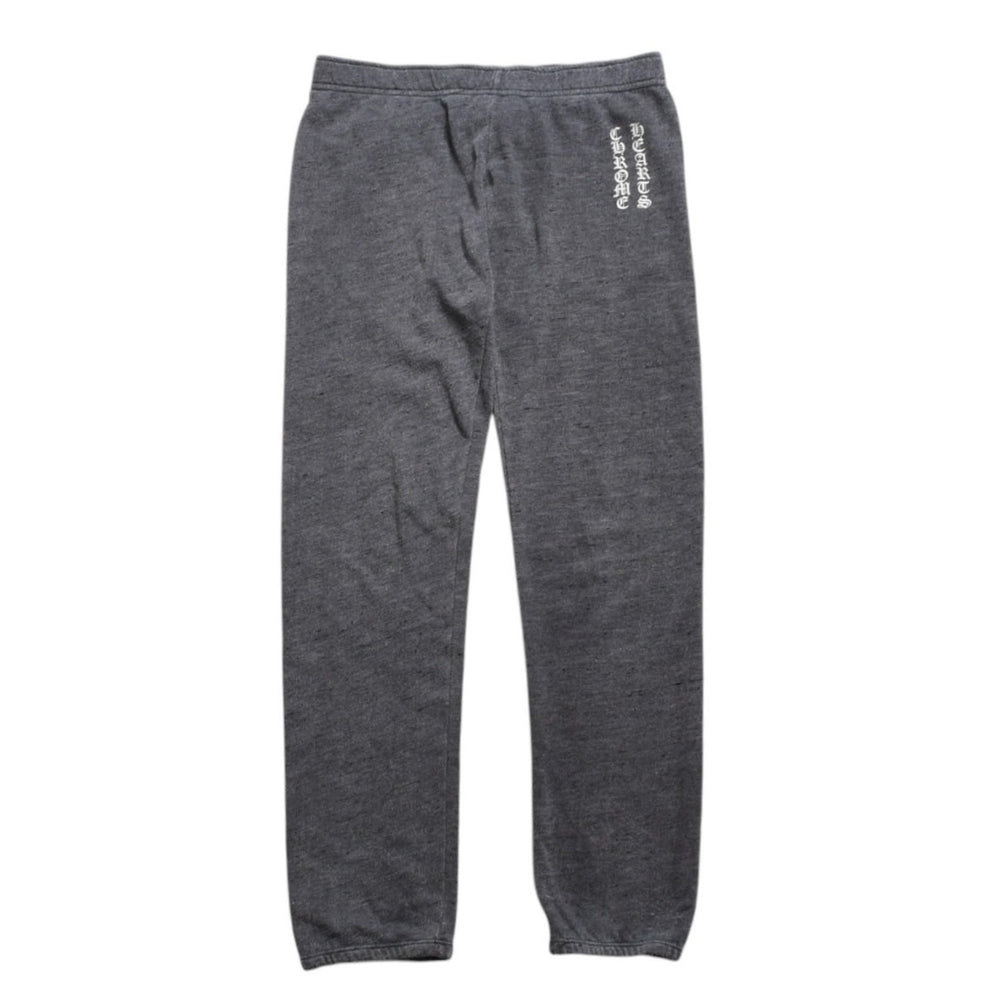 CHROME HEARTS Sweatpants Heather Gray Old English Logo CH Cross XS Size Ladies Good Condition Used 4a004546