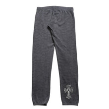 画像をギャラリービューアに読み込む, CHROME HEARTS クロムハーツ スウェットパンツ ヘザーグレー オールドイングリッシュロゴ CHクロス XSサイズ レディース 美品 中古 4a004546