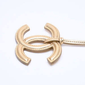 New and unused CHANEL Coco Mark Coco Charm Bag Charm Charm Gold Random Number Super Rare Lambskin Silver Hardware Used 4a004744