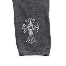 画像をギャラリービューアに読み込む, CHROME HEARTS クロムハーツ スウェットパンツ ヘザーグレー オールドイングリッシュロゴ CHクロス XSサイズ レディース 美品 中古 4a004546