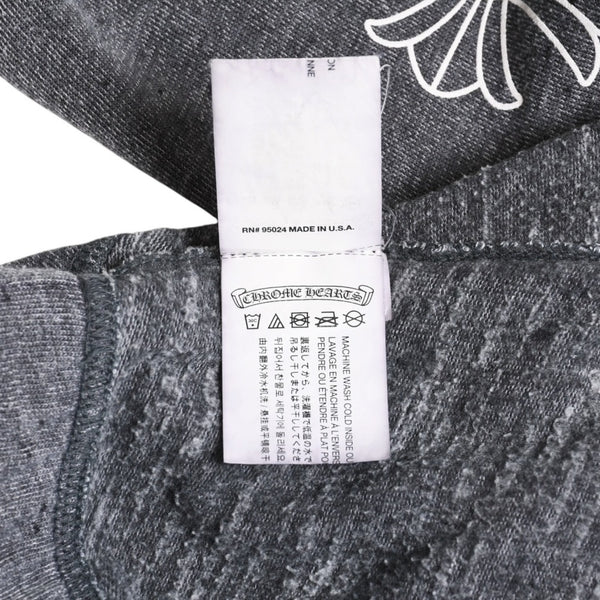 CHROME HEARTS Sweatpants Heather Gray Old English Logo CH Cross XS Size Ladies Good Condition Used 4a004546