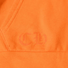 画像をギャラリービューアに読み込む, CHROME HEARTS クロムハーツ × オフホワイト Scroll Hoodie Orange オレンジ 2018SS スクロールロゴ フーディ パーカー Mサイズ 美品 中古 4a004649