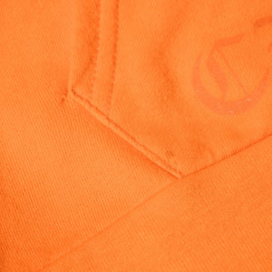 CHROME HEARTS クロムハーツ × オフホワイト Scroll Hoodie Orange オレンジ 2018SS スクロールロゴ フーディ パーカー Mサイズ 美品 中古 4a004649