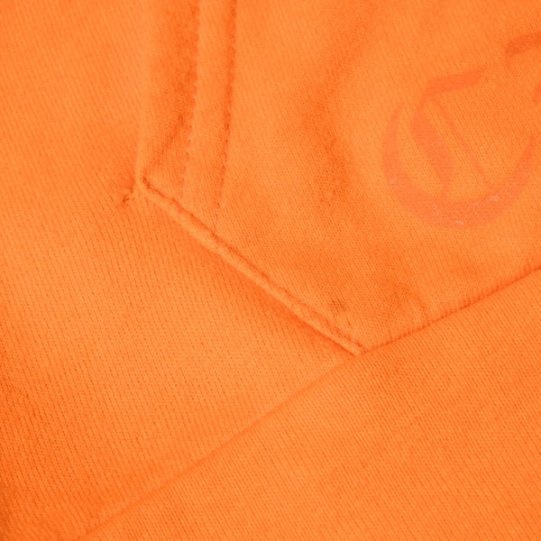 CHROME HEARTS クロムハーツ × オフホワイト Scroll Hoodie Orange オレンジ 2018SS スクロールロゴ フーディ パーカー Mサイズ 美品 中古 4a004649