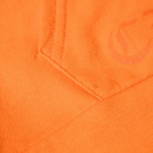 画像をギャラリービューアに読み込む, CHROME HEARTS クロムハーツ × オフホワイト Scroll Hoodie Orange オレンジ 2018SS スクロールロゴ フーディ パーカー Mサイズ 美品 中古 4a004649