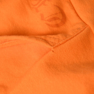 CHROME HEARTS クロムハーツ × オフホワイト Scroll Hoodie Orange オレンジ 2018SS スクロールロゴ フーディ パーカー Mサイズ 美品 中古 4a004649