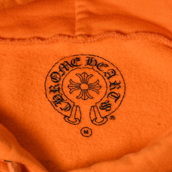 CHROME HEARTS クロムハーツ × オフホワイト Scroll Hoodie Orange オレンジ 2018SS スクロールロゴ フーディ パーカー Mサイズ 美品 中古 4a004649