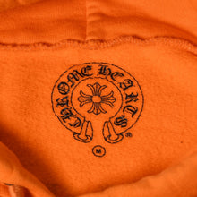 画像をギャラリービューアに読み込む, CHROME HEARTS クロムハーツ × オフホワイト Scroll Hoodie Orange オレンジ 2018SS スクロールロゴ フーディ パーカー Mサイズ 美品 中古 4a004649