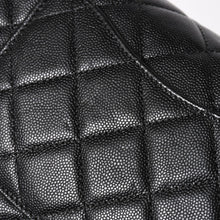 画像をギャラリービューアに読み込む, 極美品 CHANEL シャネル Sフラップ Wチェーンショルダーバッグ 24番台 ココマーク キャビアスキン ブラック ゴールド金具 中古 4a004750