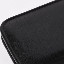 画像をギャラリービューアに読み込む, CHROME HEARTS クロムハーツ ブラックヘビーレザー オーガナイザー ウォレット スモールCHクロス ダガー カウレザー クラッチバッグ シルバー925 シルバー金具 美品 中古 4a004532