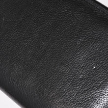画像をギャラリービューアに読み込む, CHROME HEARTS クロムハーツ ブラックヘビーレザー オーガナイザー ウォレット スモールCHクロス ダガー カウレザー クラッチバッグ シルバー925 シルバー金具 美品 中古 4a004532
