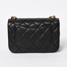画像をギャラリービューアに読み込む, 極美品 CHANEL シャネル Sフラップ Wチェーンショルダーバッグ 24番台 ココマーク キャビアスキン ブラック ゴールド金具 中古 4a004750