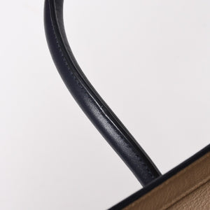 極美品 CELINE セリーヌ ラゲージマイクロショッパー ショルダーバッグ ハンドバッグ フィービー期 廃盤 カーフスキン ベージュ ゴールド金具 中古 4a004633