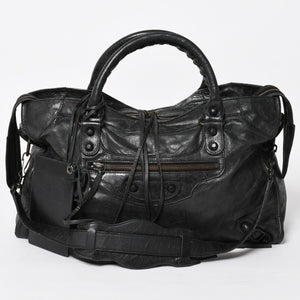 BALENCIAGA バレンシアガ バッグ ザ シティ 2WAY バッグ ブラック ハンドバッグ ショルダーバッグ 115748 美品 中古 4a004600