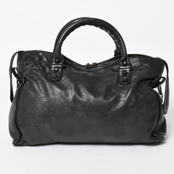 BALENCIAGA バレンシアガ バッグ ザ シティ 2WAY バッグ ブラック ハンドバッグ ショルダーバッグ 115748 美品 中古 4a004600