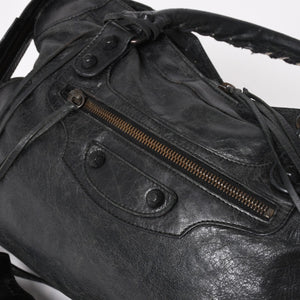 BALENCIAGA バレンシアガ バッグ ザ シティ 2WAY バッグ ブラック ハンドバッグ ショルダーバッグ 115748 美品 中古 4a004600