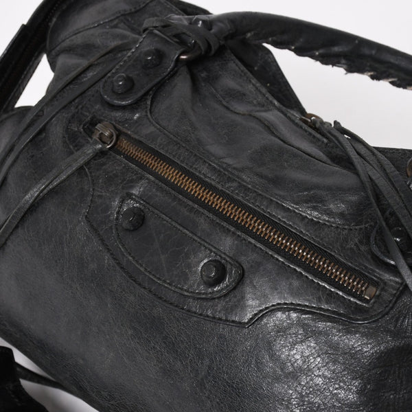 BALENCIAGA バレンシアガ バッグ ザ シティ 2WAY バッグ ブラック ハンドバッグ ショルダーバッグ 115748 美品 中古 4a004600