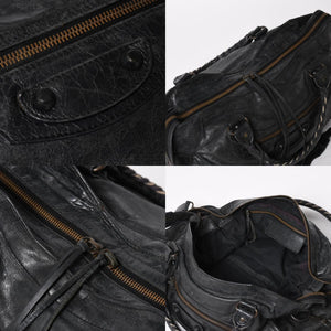 BALENCIAGA バレンシアガ バッグ ザ シティ 2WAY バッグ ブラック ハンドバッグ ショルダーバッグ 115748 美品 中古 4a004600