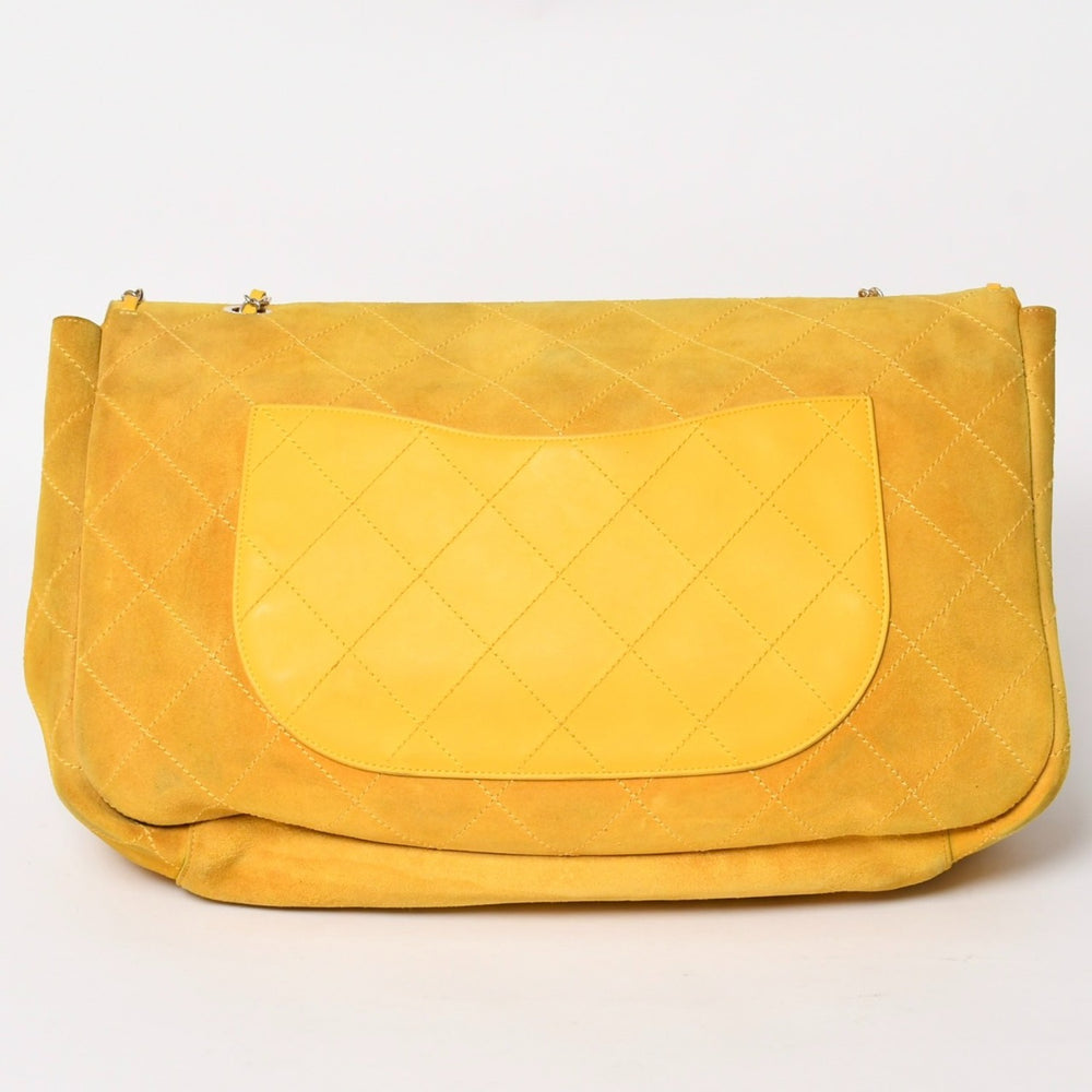 極美品 CHANEL シャネル PharrellCapsuleCollection ファレルカプセルコレクション ブラグマイバッグ XXL 27番台 イエロー 中古 4a004757