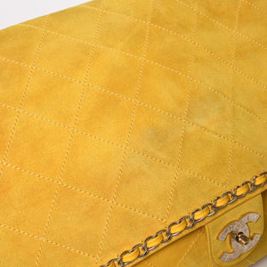 極美品 CHANEL シャネル PharrellCapsuleCollection ファレルカプセルコレクション ブラグマイバッグ XXL 27番台 イエロー 中古 4a004757