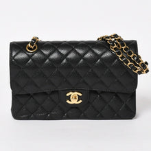 画像をギャラリービューアに読み込む, 新品同様 CHANEL シャネル マトラッセ23 Wフラップ Wチェーンショルダーバッグ 31番台 ココマーク ブラック ゴールド キャビスキン 中古 4a004765