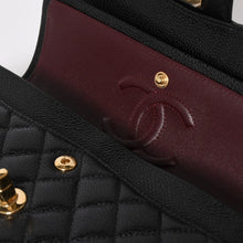 画像をギャラリービューアに読み込む, 新品同様 CHANEL シャネル マトラッセ23 Wフラップ Wチェーンショルダーバッグ 31番台 ココマーク ブラック ゴールド キャビスキン 中古 4a004765