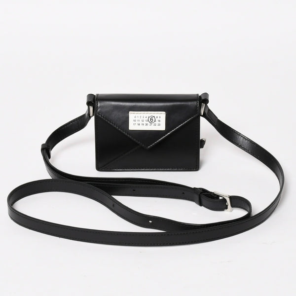 MM6 Maison Margiela メゾンマルジェラ ショルダーバッグ ミニショルダーバッグ ブラック ホワイト 美品 中古 4a004603