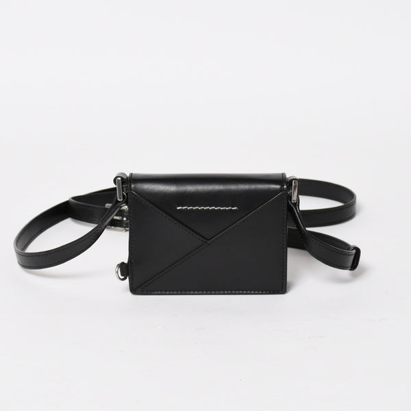 MM6 Maison Margiela メゾンマルジェラ ショルダーバッグ ミニショルダーバッグ ブラック ホワイト 美品 中古 4a004603