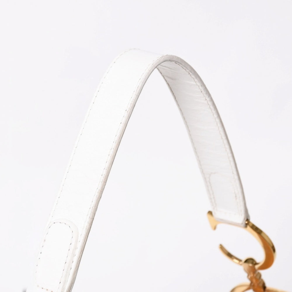 Christian Dior Saddle Bag One Shoulder Bag Brown Leather Galliano Period Good Condition Used 4a004759