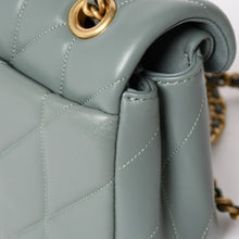 画像をギャラリービューアに読み込む, 極美品 COACH コーチ タビー ショルダーバッグ 26 キルティング ショルダーバッグ CP150 セージグリーン ナッパレザー クロスボディ 2way ゴールド金具 中古 4a004604
