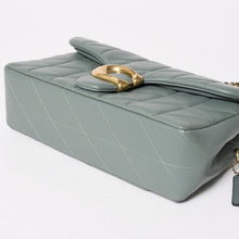 画像をギャラリービューアに読み込む, 極美品 COACH コーチ タビー ショルダーバッグ 26 キルティング ショルダーバッグ CP150 セージグリーン ナッパレザー クロスボディ 2way ゴールド金具 中古 4a004604