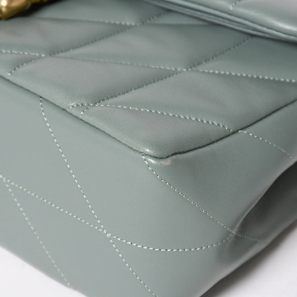 Very good condition COACH Tabby Shoulder Bag 26 Quilted Shoulder Bag CP150 Sage Green Nappa Leather Crossbody 2way Gold Hardware Used 4a004604