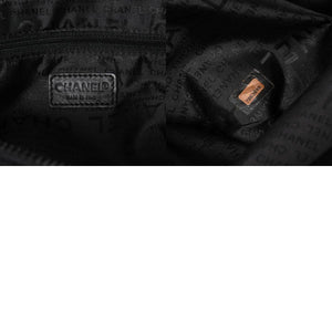 CHANEL シャネル スポーツライン ショルダーバッグ 7番台 ココマーク ナイロンキャンバス ベージュ ブラック 美品 中古 4a004773
