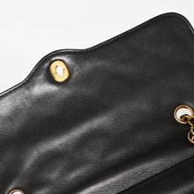 Load image into Gallery viewer, 極美品 CHANEL シャネル マトラッセ28 Wフラップ Wチェーンショルダーバッグ 2番台 パリ限定 ココマーク ラムスキン ブラック 中古 4a004748