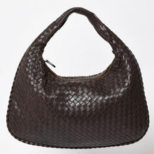 Load image into Gallery viewer, BOTTEGA VENETA ボッテガヴェネタ ホーボーショルダーバッグ イントレチャート ブラウン ダークブラウン 美品 中古 4a004498
