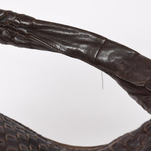 Load image into Gallery viewer, BOTTEGA VENETA ボッテガヴェネタ ホーボーショルダーバッグ イントレチャート ブラウン ダークブラウン 美品 中古 4a004498
