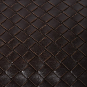 BOTTEGA VENETA ボッテガヴェネタ ホーボーショルダーバッグ イントレチャート ブラウン ダークブラウン 美品 中古 4a004498