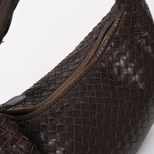 Load image into Gallery viewer, BOTTEGA VENETA ボッテガヴェネタ ホーボーショルダーバッグ イントレチャート ブラウン ダークブラウン 美品 中古 4a004498