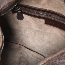 Load image into Gallery viewer, BOTTEGA VENETA ボッテガヴェネタ ホーボーショルダーバッグ イントレチャート ブラウン ダークブラウン 美品 中古 4a004498
