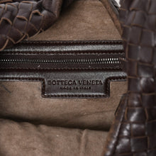 Load image into Gallery viewer, BOTTEGA VENETA ボッテガヴェネタ ホーボーショルダーバッグ イントレチャート ブラウン ダークブラウン 美品 中古 4a004498