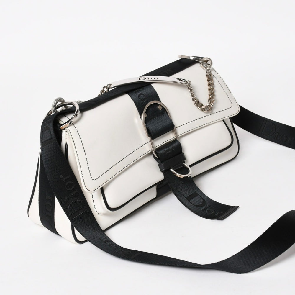 Christian Dior Hardcore Line Shoulder Bag 05-MA-0014 Rhinestone Galliano Period Good Condition Used 4a004775