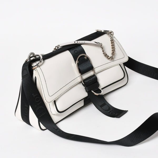 Christian Dior クリスチャンディオール ハードコアライン ショルダーバッグ 05-MA-0014 ラインストーン ガリアーノ期 美品 中古 4a004775