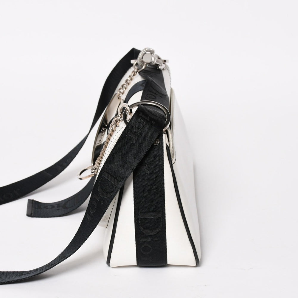 Christian Dior Hardcore Line Shoulder Bag 05-MA-0014 Rhinestone Galliano Period Good Condition Used 4a004775