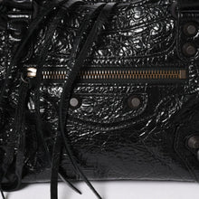 Load image into Gallery viewer, 極美品 BALENCIAGA バレンシアガ クラシック ミニ シティ 2WAY ショルダーバッグ 300295 ロゴ ブラック マットブラック金具 中古 4a004502